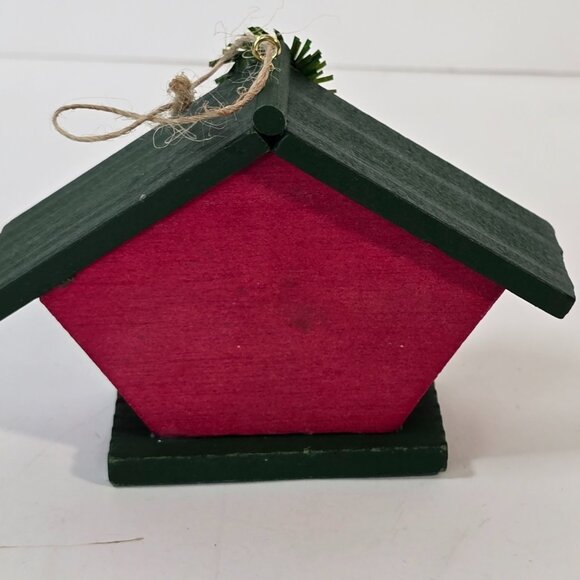 Bird Themed Christmas Ornament Crafts Lot Cardinal Dove Birdhouse Nest Holiday - Picture 6 of 16